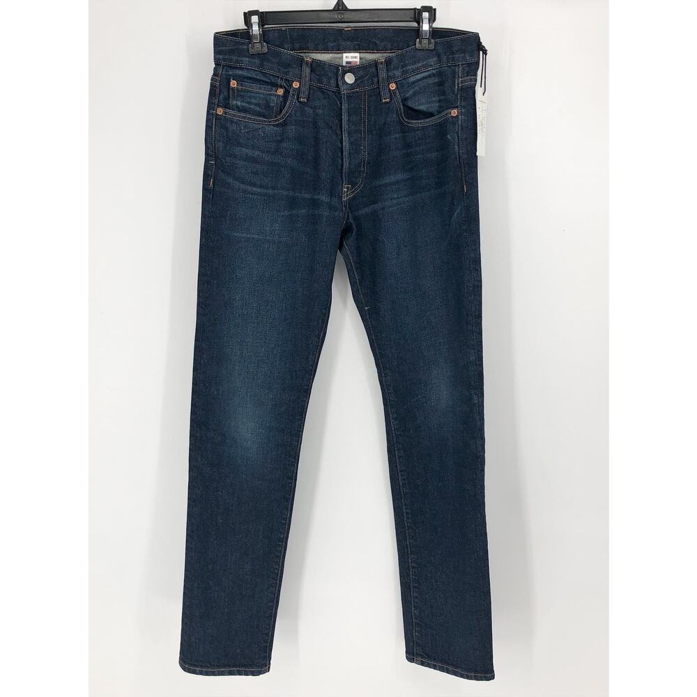 RE/DONE Men's Slim Fit Comfort Stretch Jeans 32x32 Dark Wash Blue NWT
